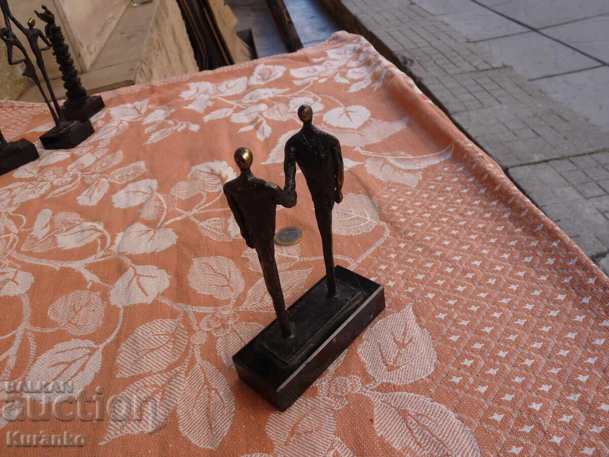 Old bronze statuette sculpture 15 cm