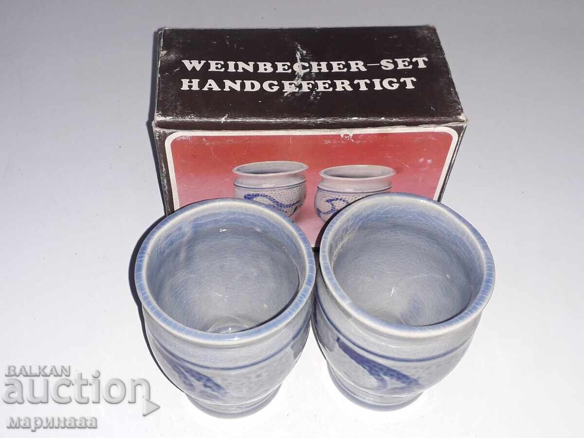 ЧАШИ ЗА ВИНО. КУТИЯ. ГЕРМАНИЯ с цена € 1.50 | 2.93 лв.