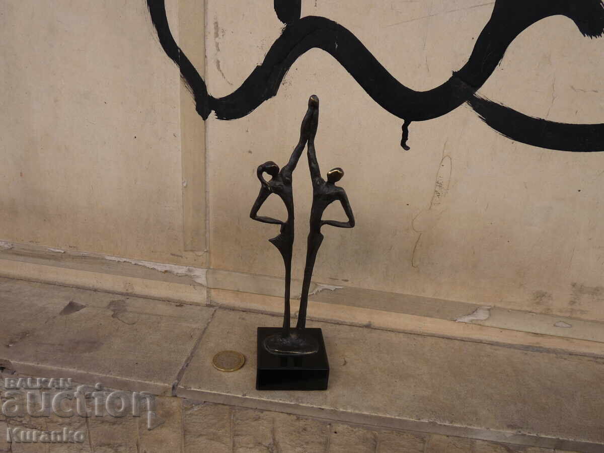 Old bronze statuette sculpture 20 cm - 6