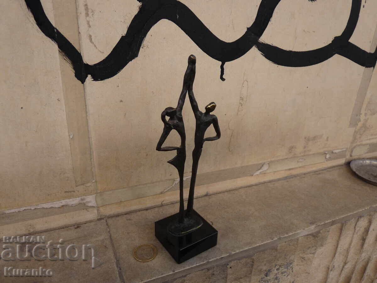 Old bronze statuette sculpture 20 cm - 7