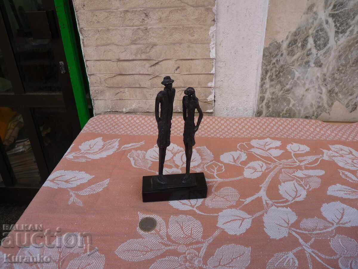 Old bronze statuette sculpture 20 cm - 5