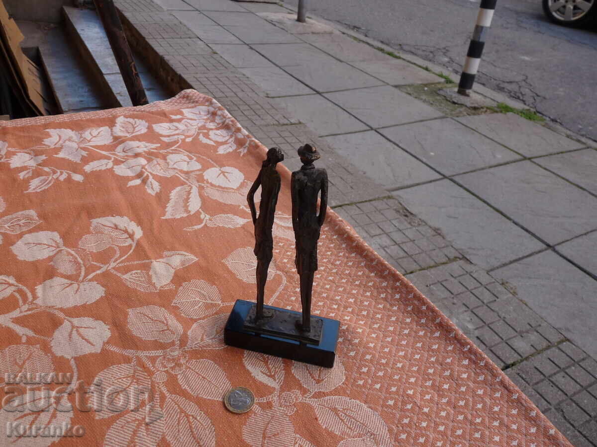 Old bronze statuette sculpture 20 cm - 6