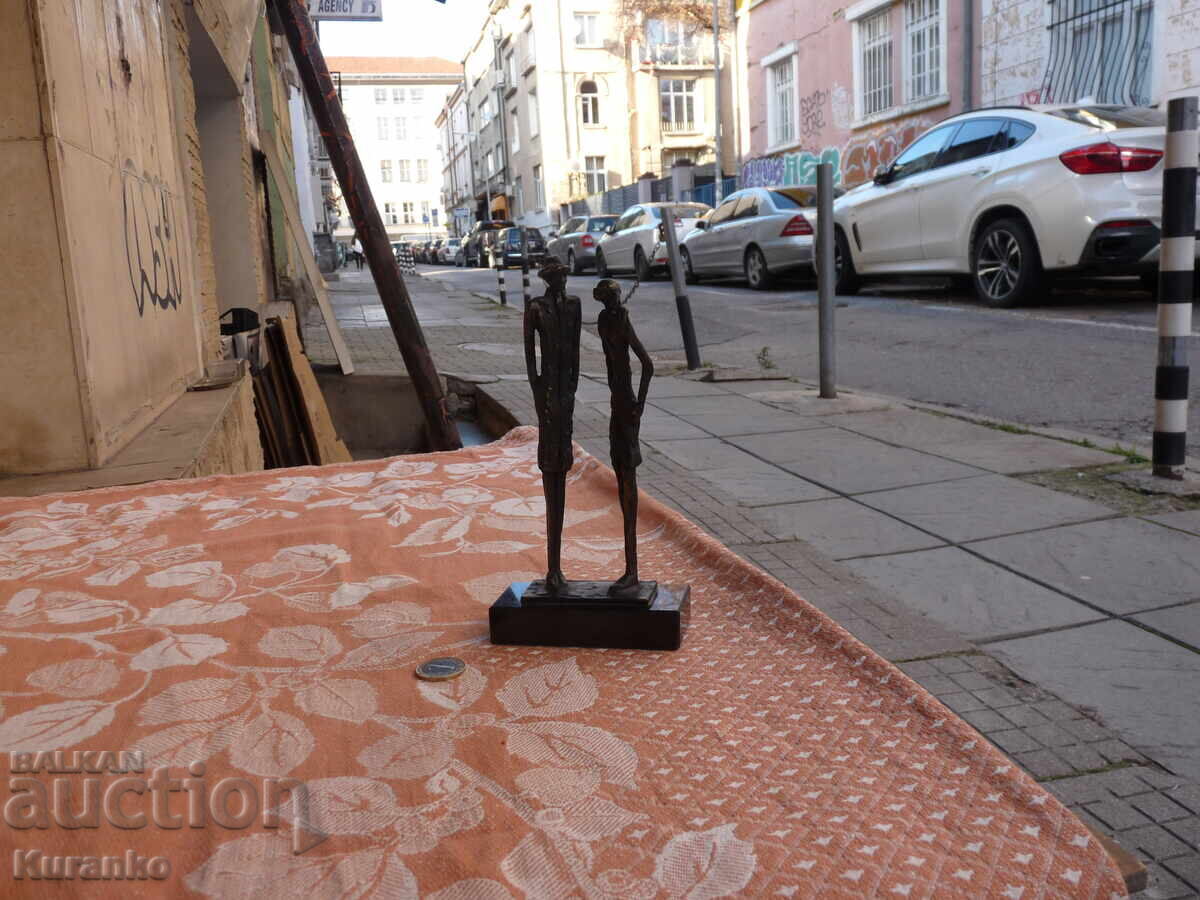 Old bronze statuette sculpture 20 cm - 7