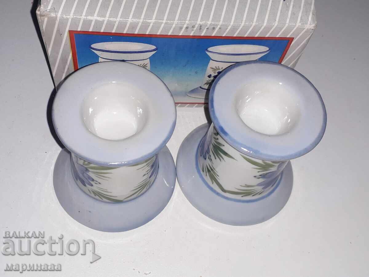 Delivery of CANDLESTICKS. PORCELAIN. BOX. GERMANY