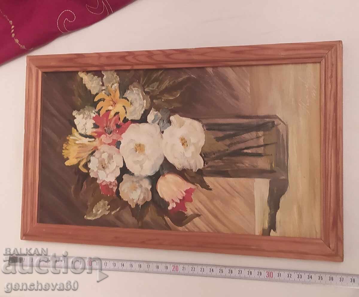 ΟΜΟΡΦΗ Αυθεντική ζωγραφική ,,Βάζο με λουλούδια"- 1998 - 7