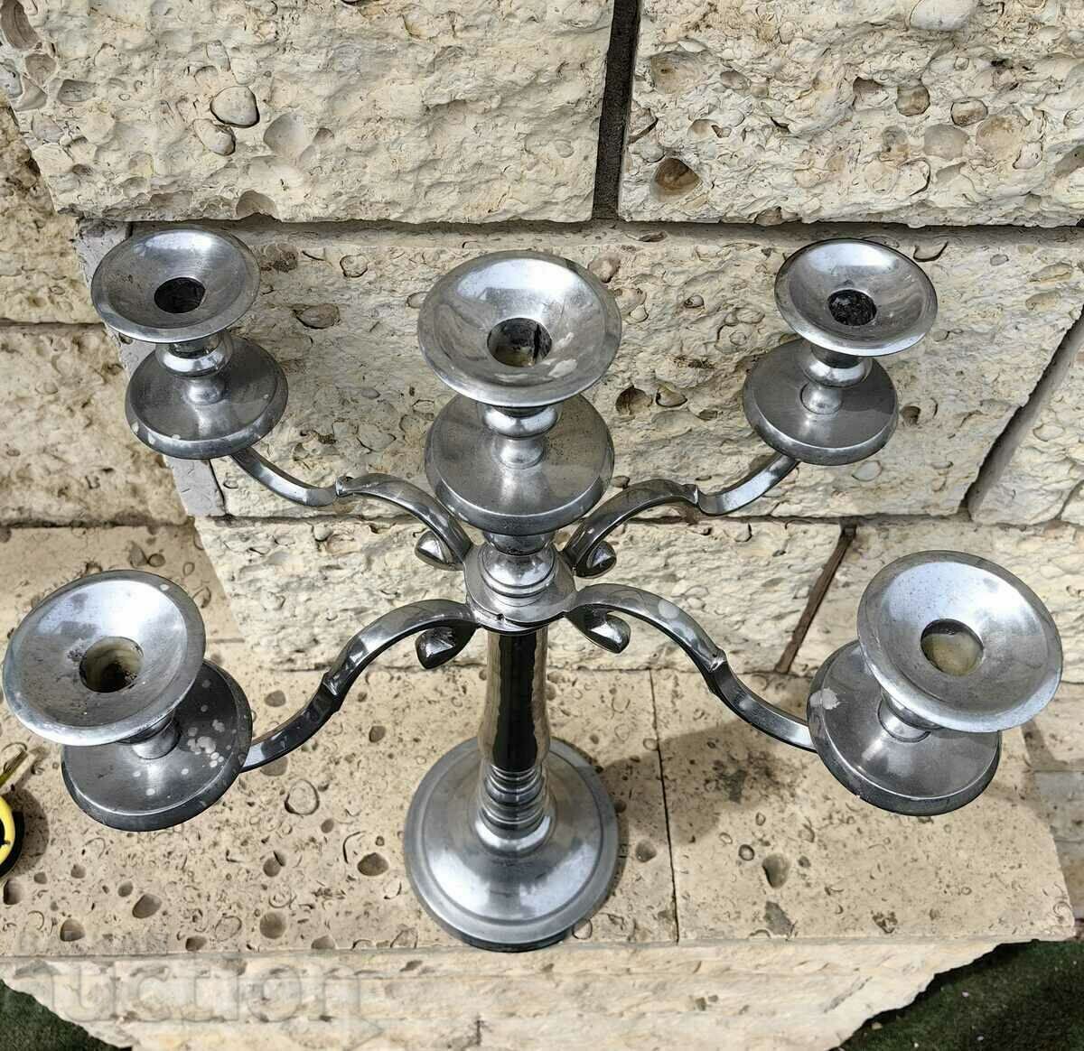 LARGE 60CM CANDLESTICK WITH 5 CANDLE HOLDERS EXCELLENT with price € 12.00 | 23.47 BGN
