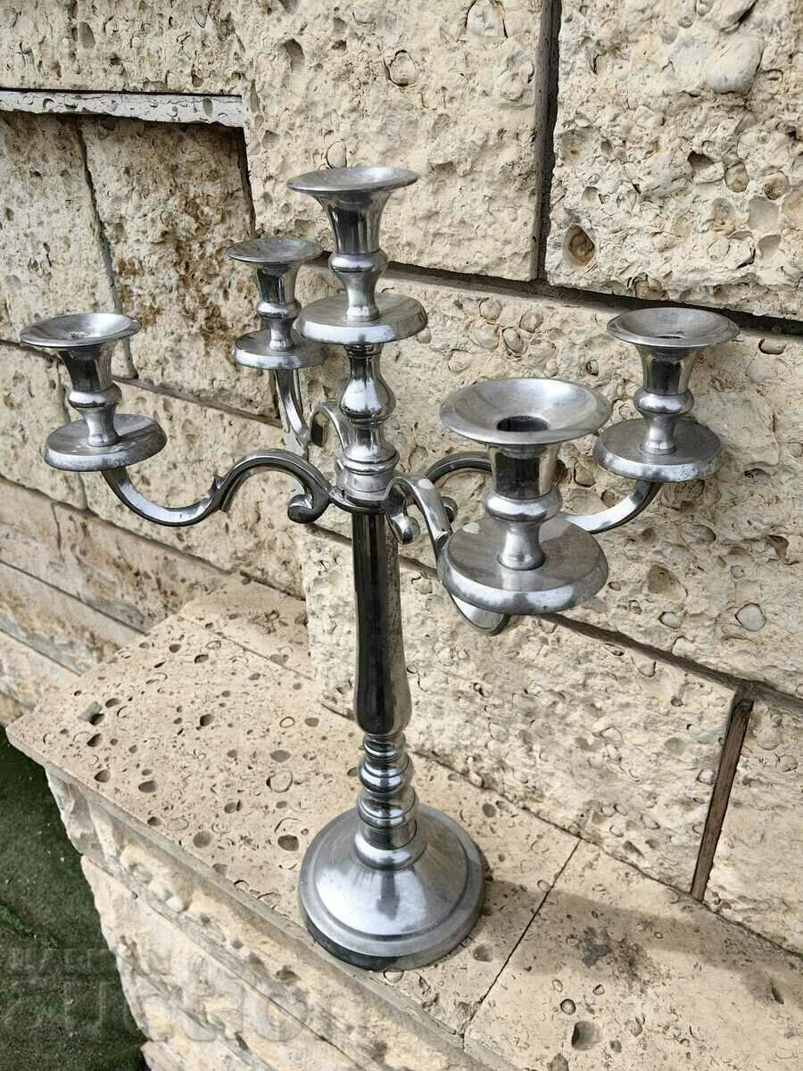LARGE 60CM CANDLESTICK WITH 5 CANDLE HOLDERS EXCELLENT - 7
