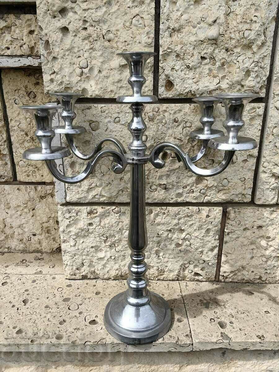 LARGE 60CM CANDLESTICK WITH 5 CANDLE HOLDERS EXCELLENT