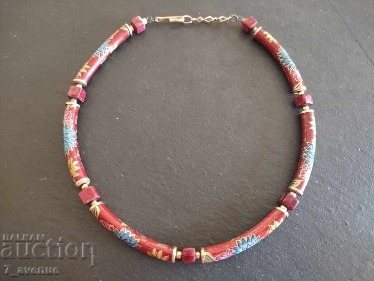 Παλιό ενδιαφέρον Κολιέ κόσμημα επιχρύσωση, σφραγίδα 30.12.2025