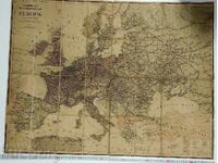 POLΥ ΠΑΛΙΟΣ ΜΕΓΑΛΟΣ ΧΑΡΤΗΣ ΤΗΣ ΕΥΡΩΠΗΣ - ΒΟΥΛΓΑΡΙΑ ΤΟΥΡΚΙΑ ΚΑΙ ΑΛΛΟΙ