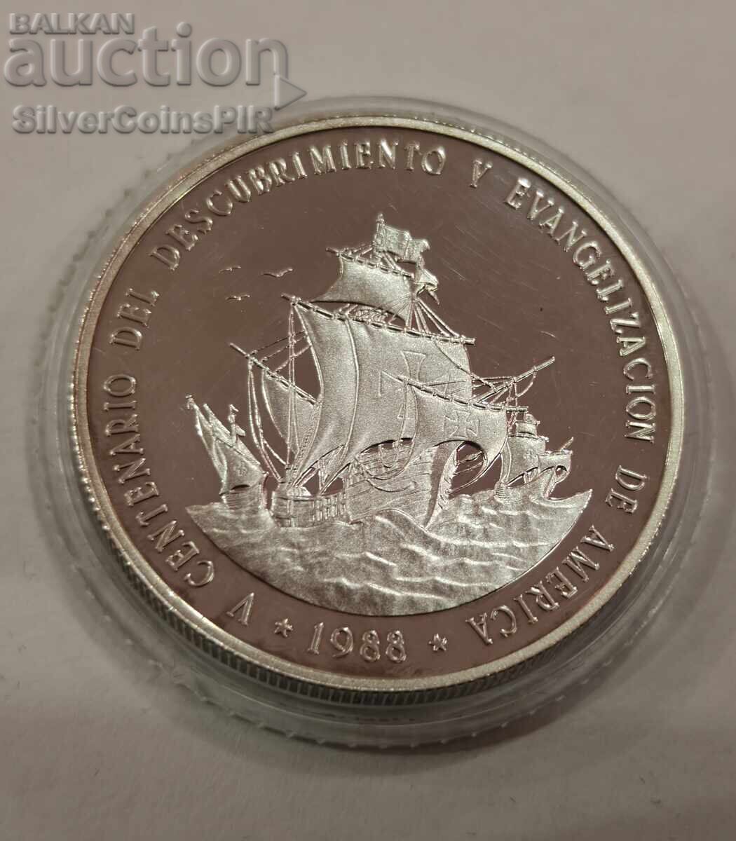 Δημοπρασία Ασημένιο 1 Πέσο Σάντα Μαρία 1988 Δομινικανή Δημοκρατία Πίεφορντ Δημοπρασία Ασημένιο 1 Πέσο Σάντα Μαρία 1988 Δομινικανή Δημοκρατία Πίεφορντ