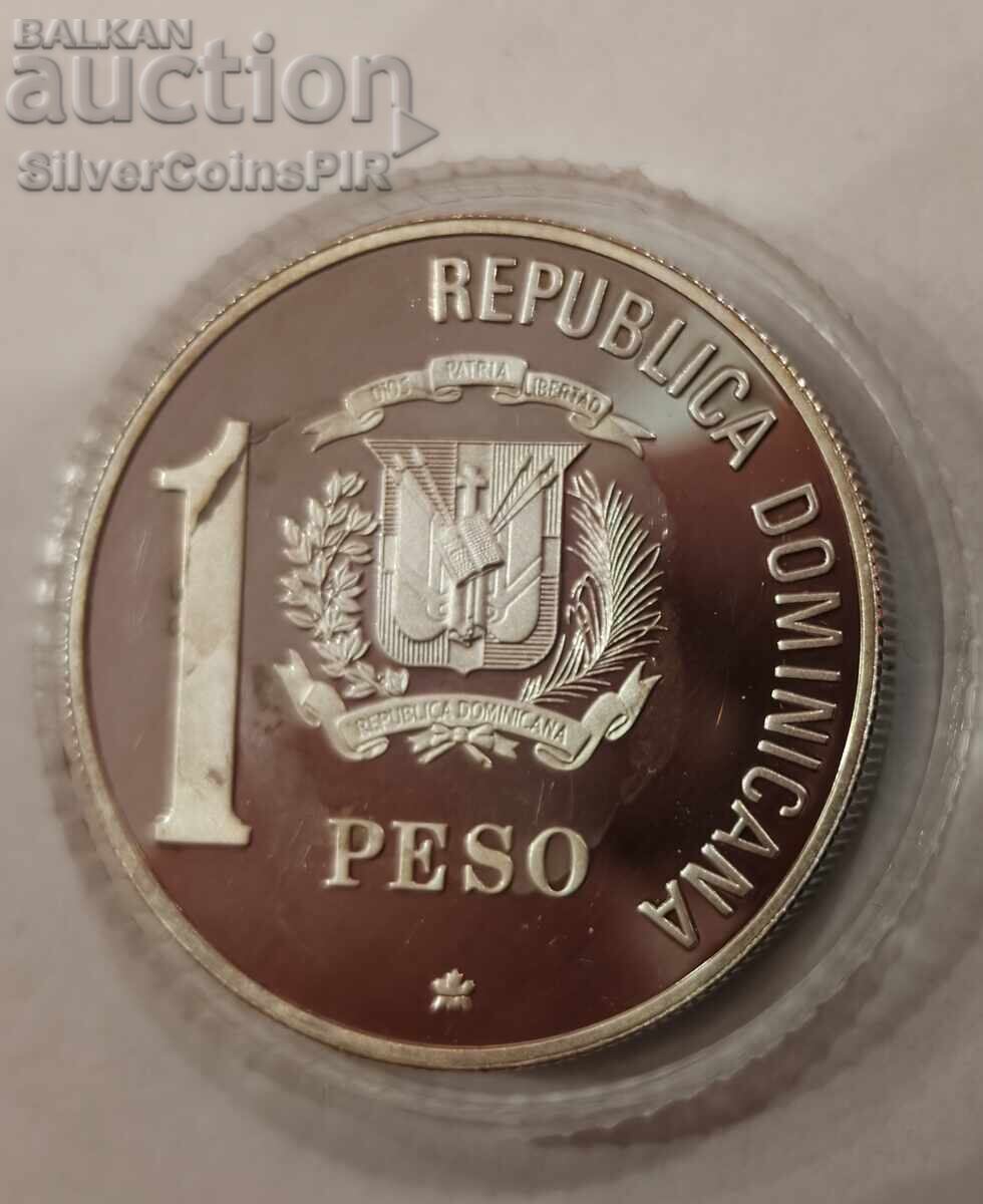 Ασημένιο 1 Πέσο Σάντα Μαρία 1988 Δομινικανή Δημοκρατία Πίεφορντ - 6 Ασημένιο 1 Πέσο Σάντα Μαρία 1988 Δομινικανή Δημοκρατία Πίεφορντ - 6