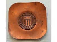 Χάλκινο πάνελ - πλακέτα ΔΦΣ και Ποδοσφαιρικός Σύλλογος Τούντζα Γιάμπολ