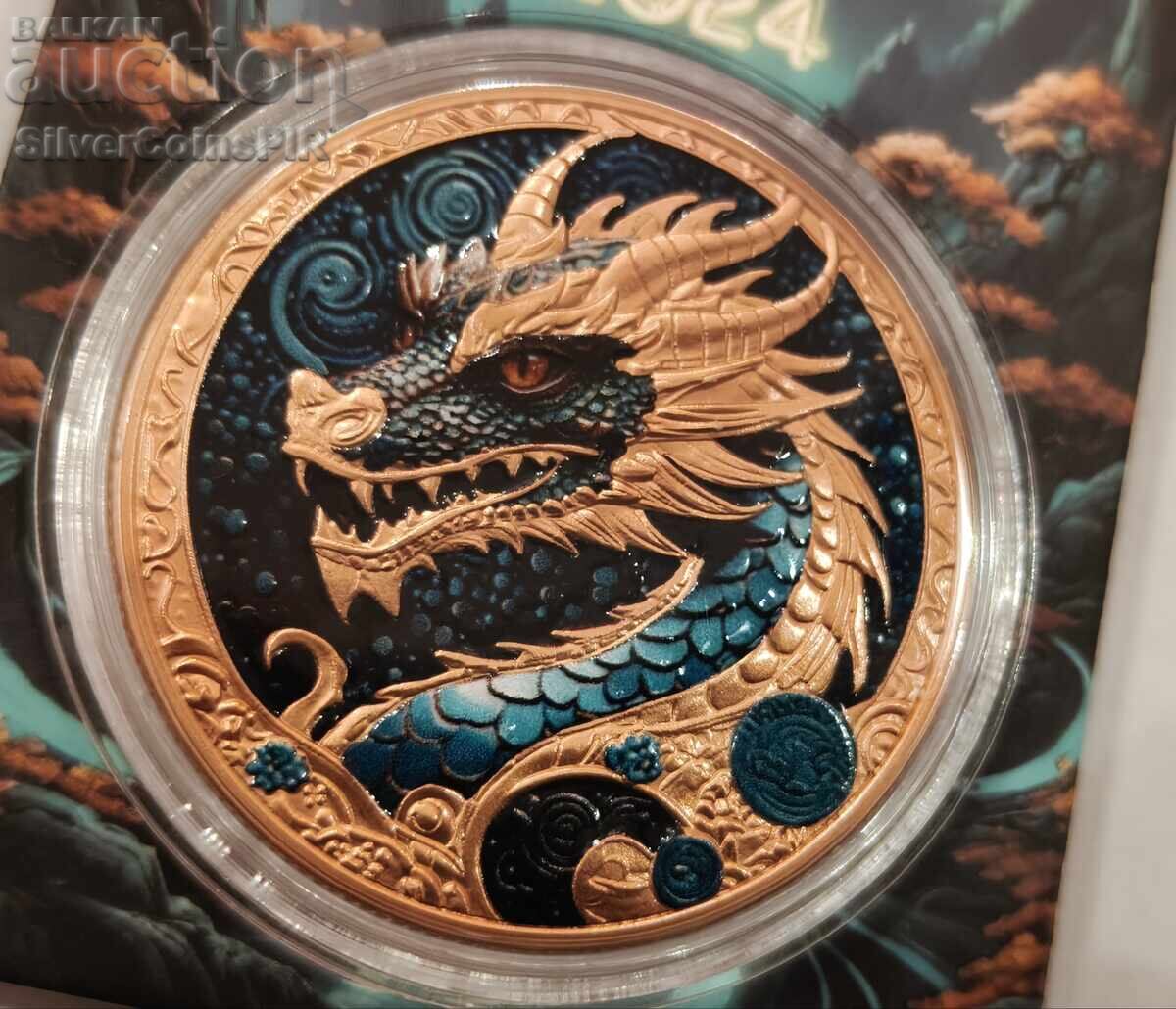 Licitație MIERE Anul Dragonului 2024 Medalie