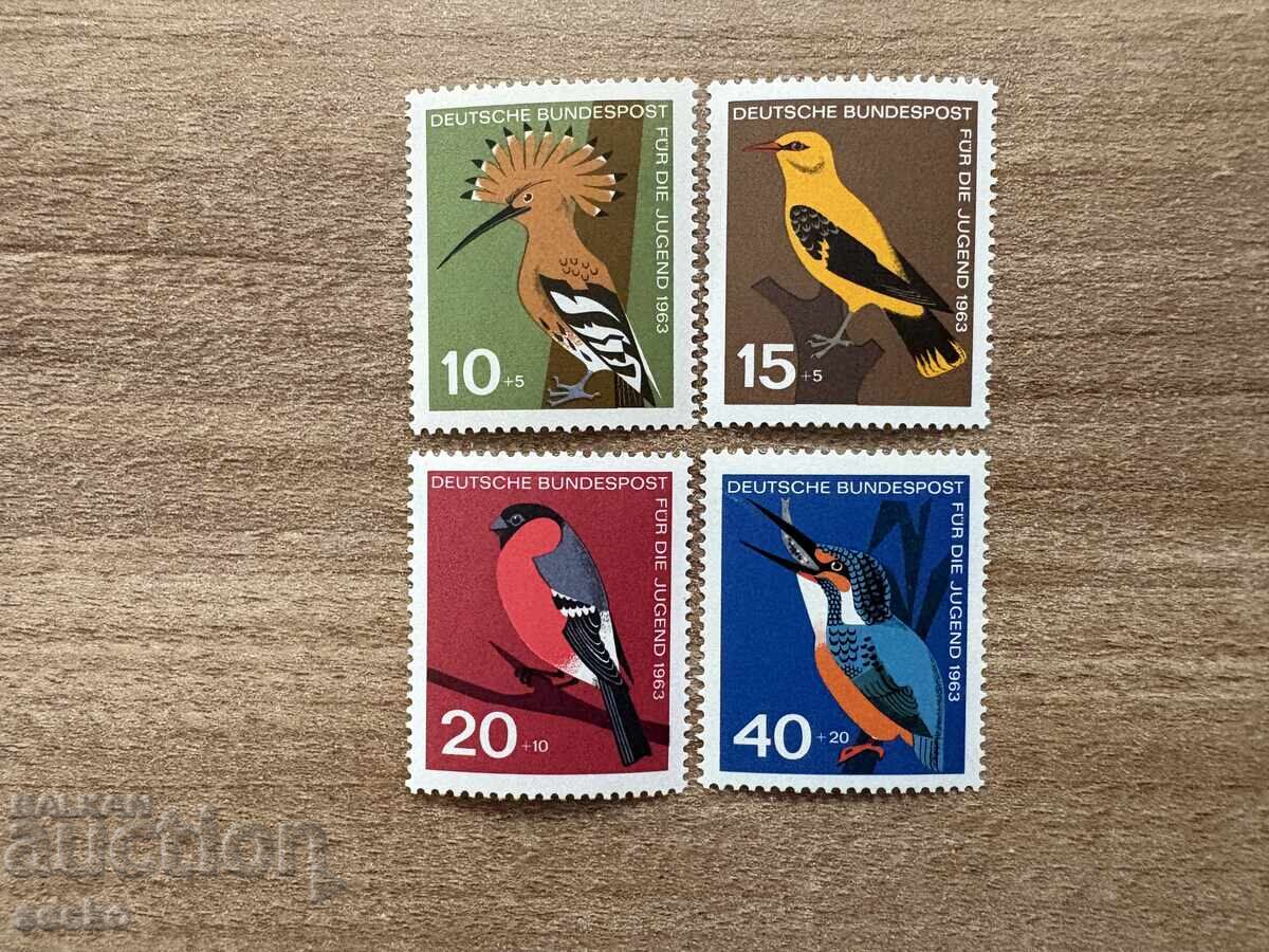 Germania de Vest - Păsări (1963) MNH Germania de Vest - Păsări (1963) MNH