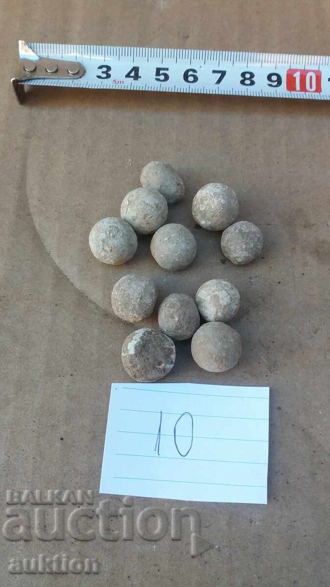 Auction  Cast bullets reproduction flintlock weapon