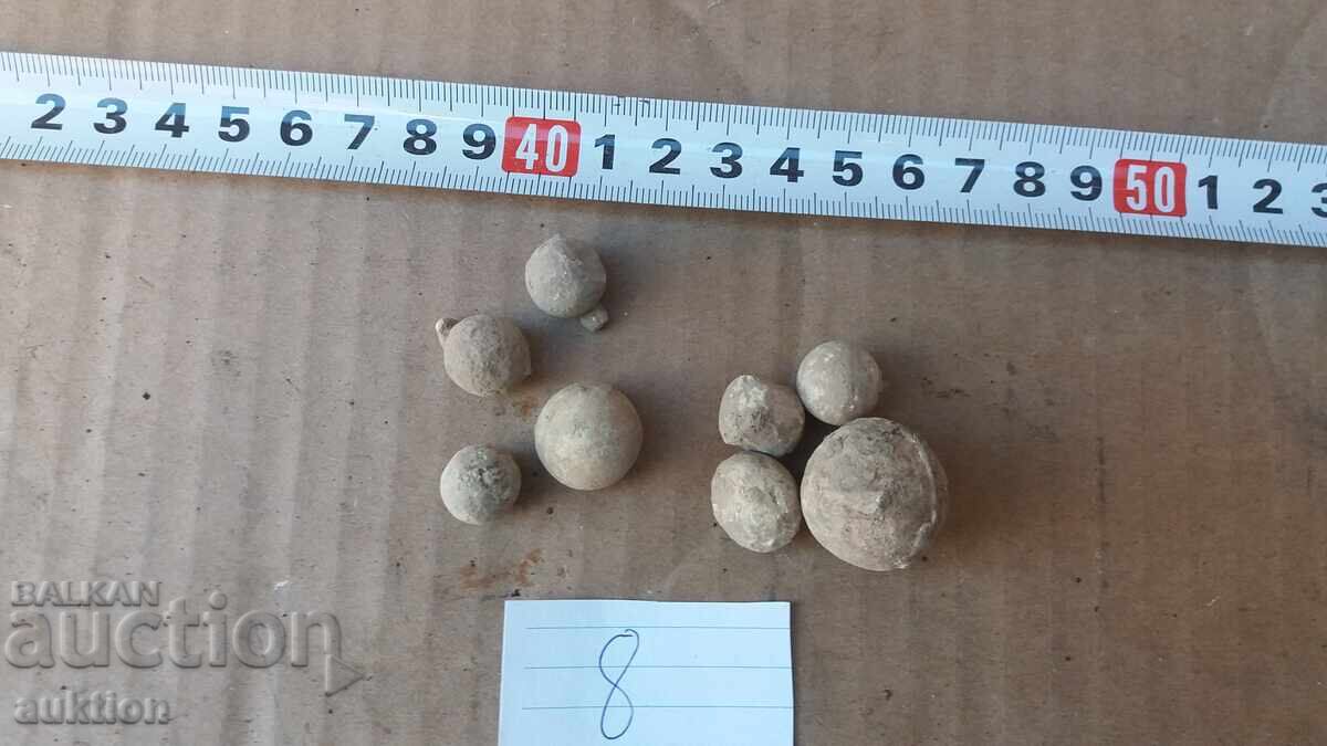 Auction  Cast bullets reproduction flintlock weapon