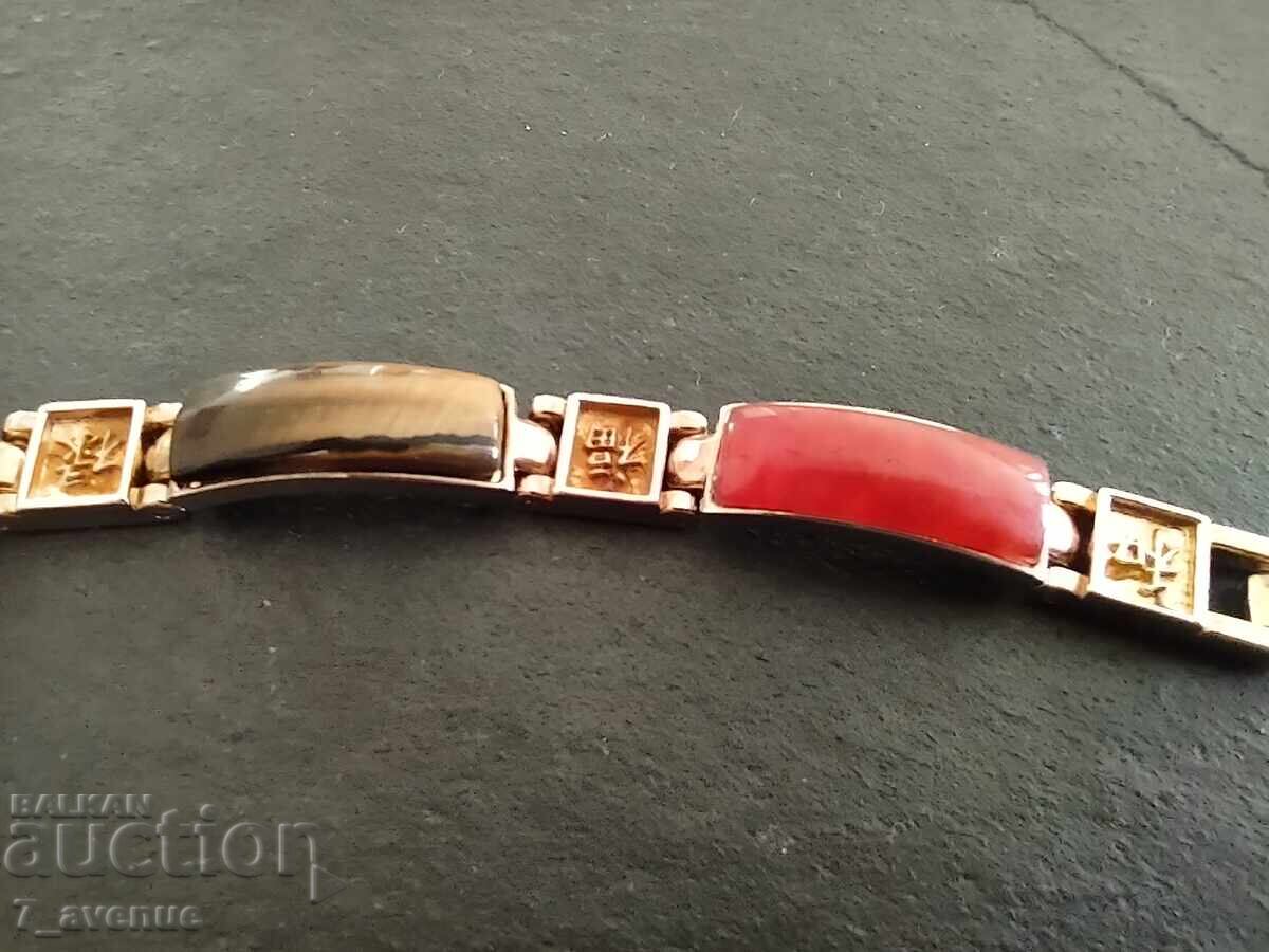 Brățară cu pietre naturale, hieroglife 30.12.25 - 5