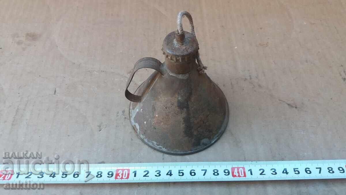 Lampă de gaz veche - creație artizanală - 5