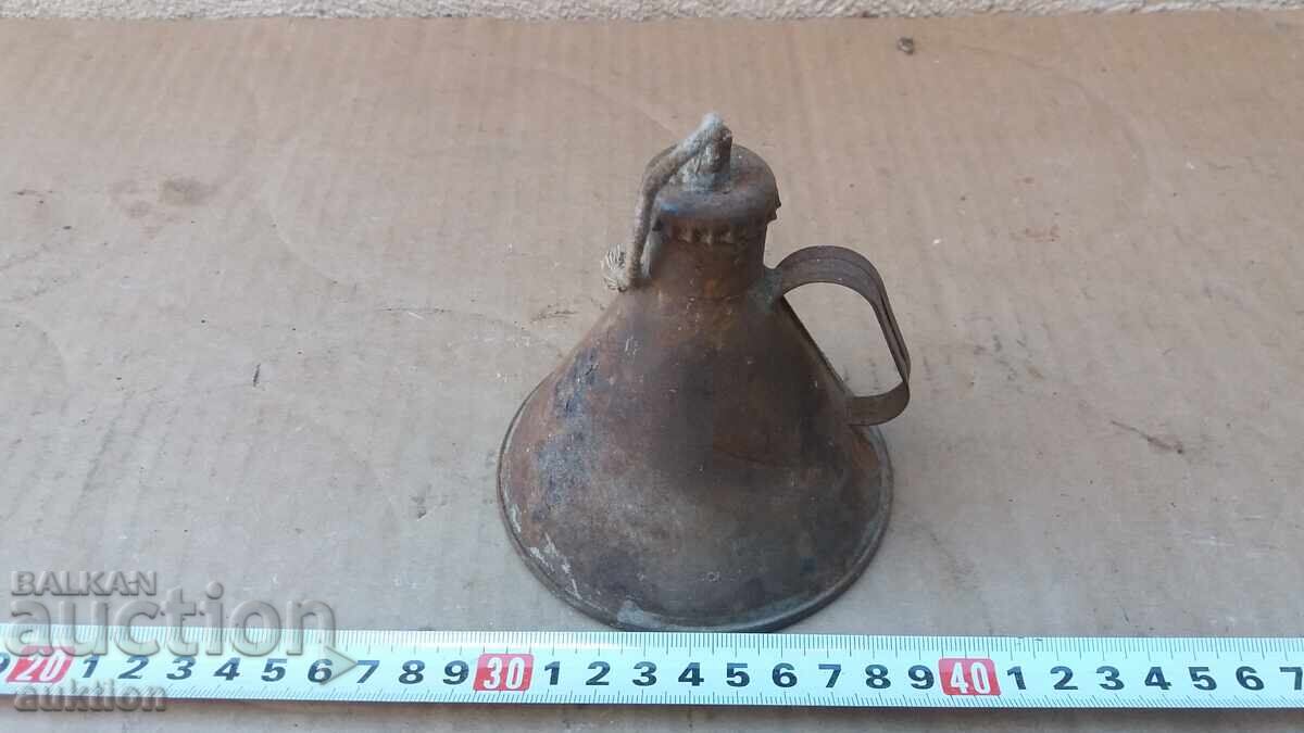 Lampă de gaz veche - creație artizanală