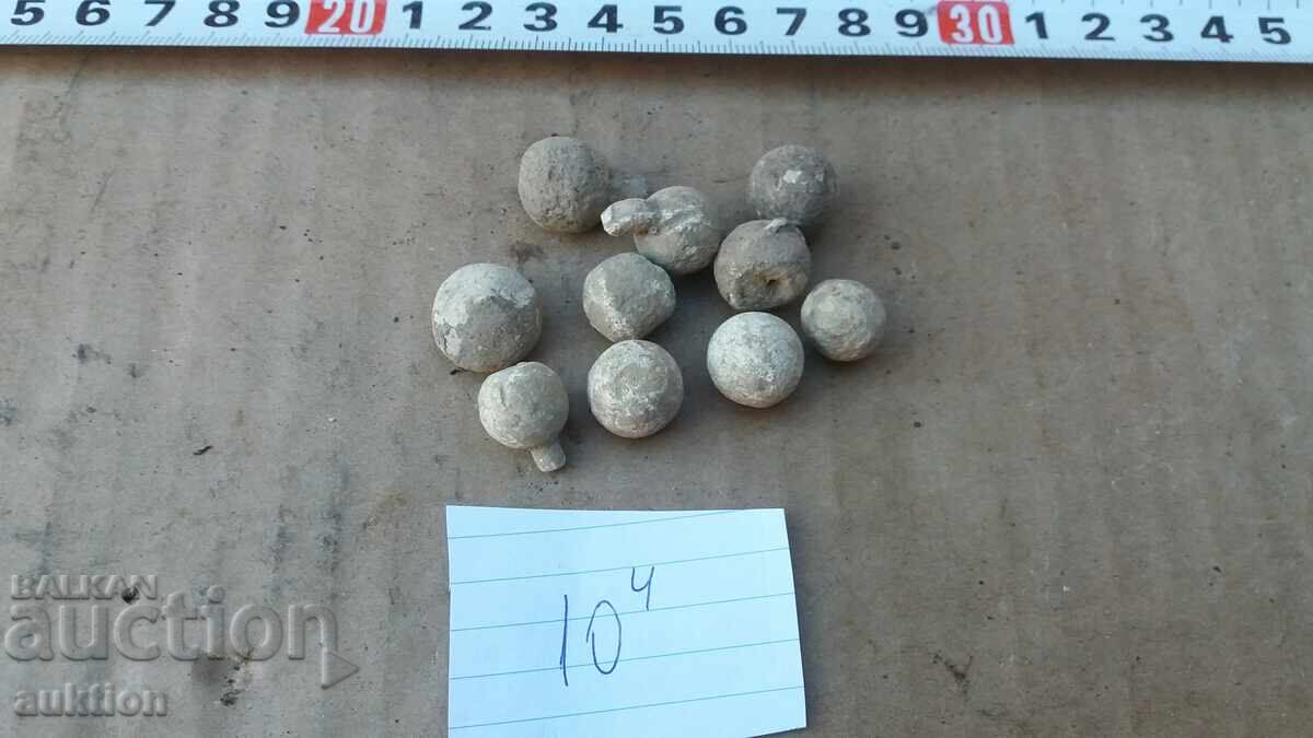 Auction  Cast bullets reproduction flintlock weapon