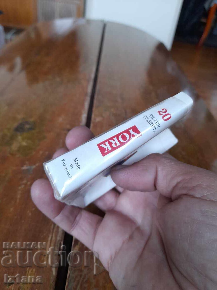 Auction York Cigarette Pack Auction York Cigarette Pack