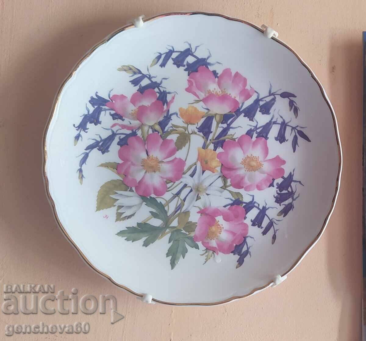 Farfurie decorativă ROYAL ALBERT „Flori sălbatice”