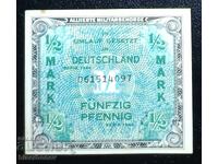 Germany, Германия, 1/2 марка 1944 г, UNC