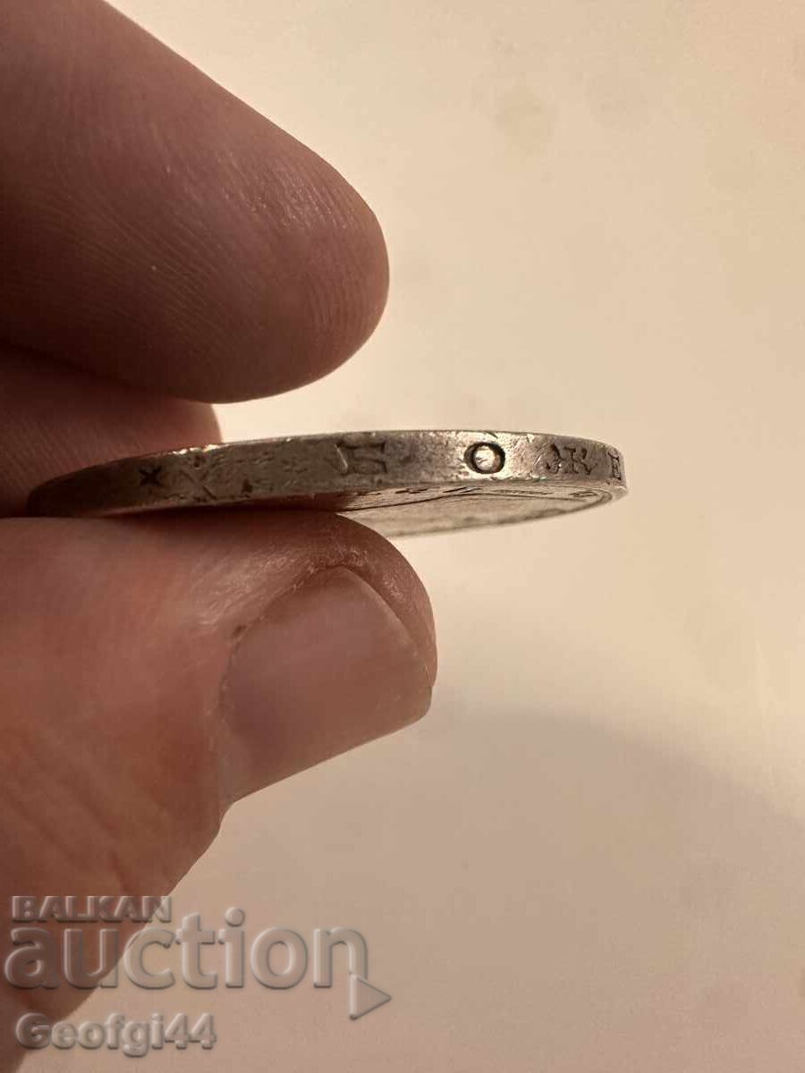 5 lei din 1894, urme de verigă! - 6