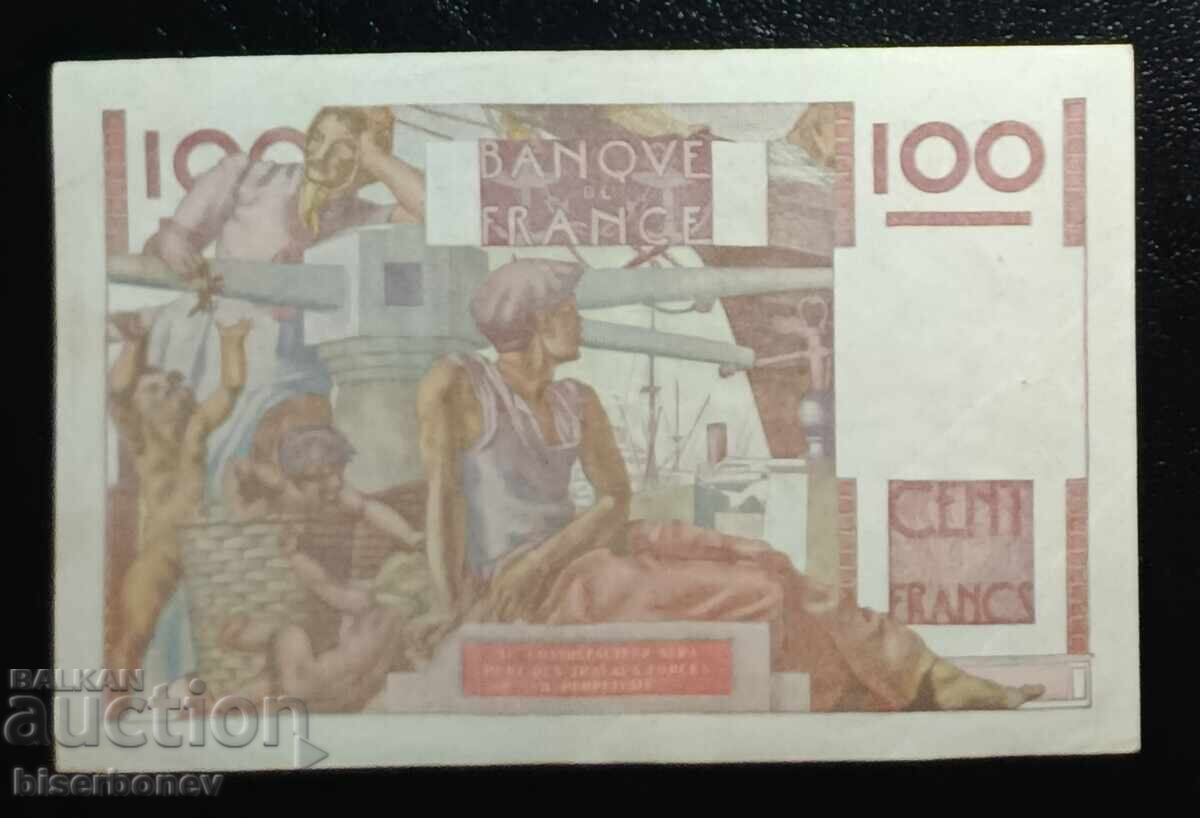Franța, Franța, 100 franci 1951, XF cu preț € 12.50 | 24.45 BGN