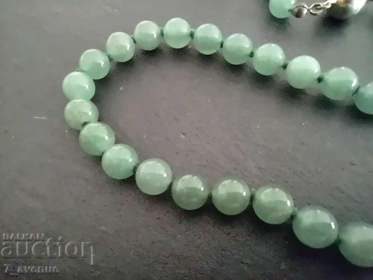 Auction  Necklace, pendant, choker, nat. Jade, silver 31.12.2025
