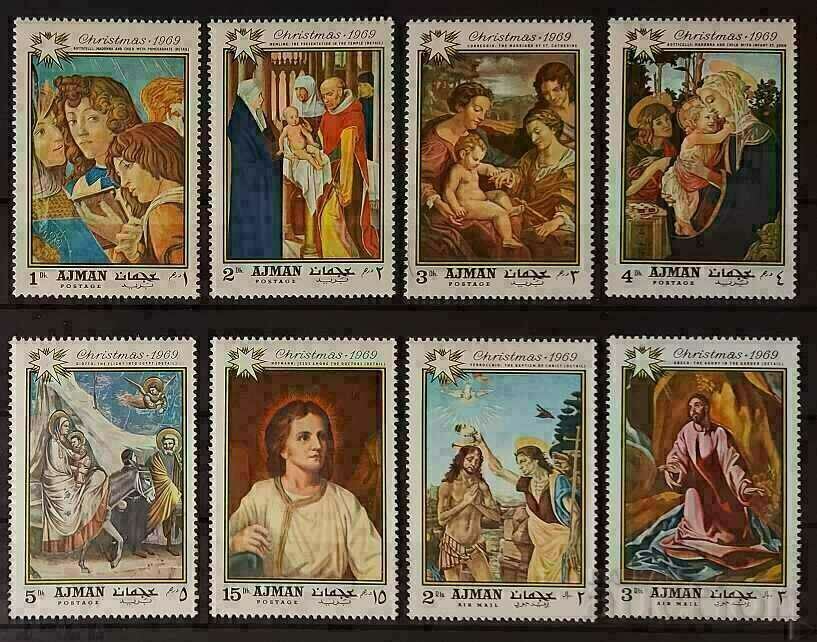 Ajman 1969 Religie/Crăciun/Artă/Tablouri MNH