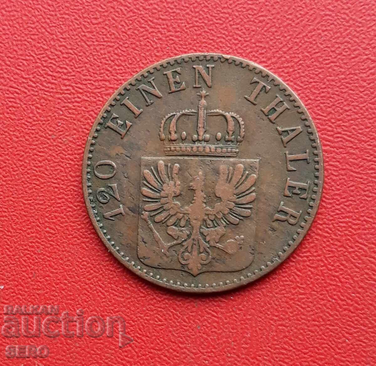 Γερμανία-Πρωσία-3 πφένιγκ 1862 Α-Βερολίνο με τιμή € 4.00 | 7.82 BGN