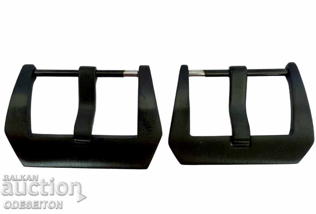 Auction  Black Steel Buckle PANERAI - Various Sizes