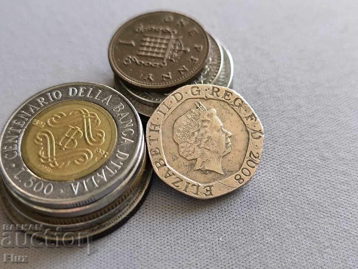 Monedă - Marea Britanie - 20 pence | 2008 cu preț € 1.45 | 2.84 BGN Monedă - Marea Britanie - 20 pence | 2008 cu preț € 1.45 | 2.84 BGN