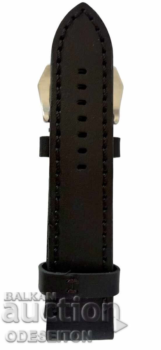 Luxury Leather Strap 24mm Steel Buckle Panerai Style with price € 22.99 | 44.96 BGN Luxury Leather Strap 24mm Steel Buckle Panerai Style with price € 22.99 | 44.96 BGN