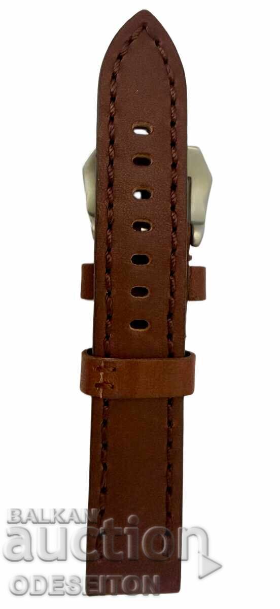 Λουξ Δερμάτινο Λουράκι 20 χιλ. Ατσάλινη Αγκράφα Στυλ Panerai με τιμή € 22.99 | 44.96 BGN