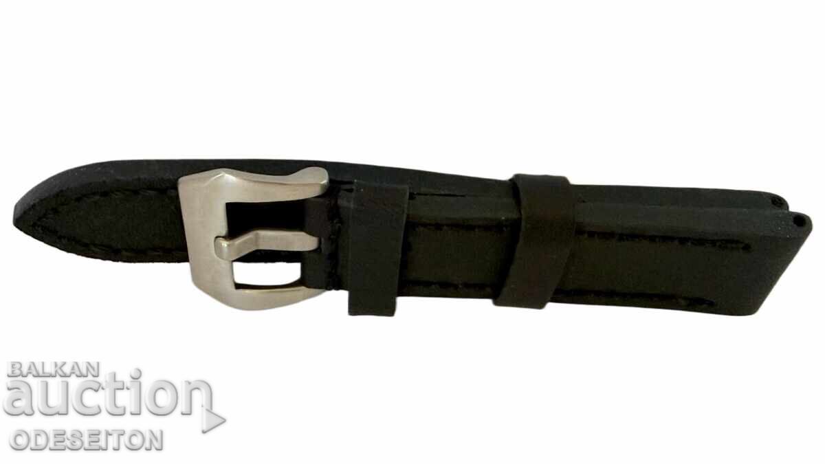 Аукцион Луксозна Кожена Каишка 20 мм Стоманена Тока Стил Panerai