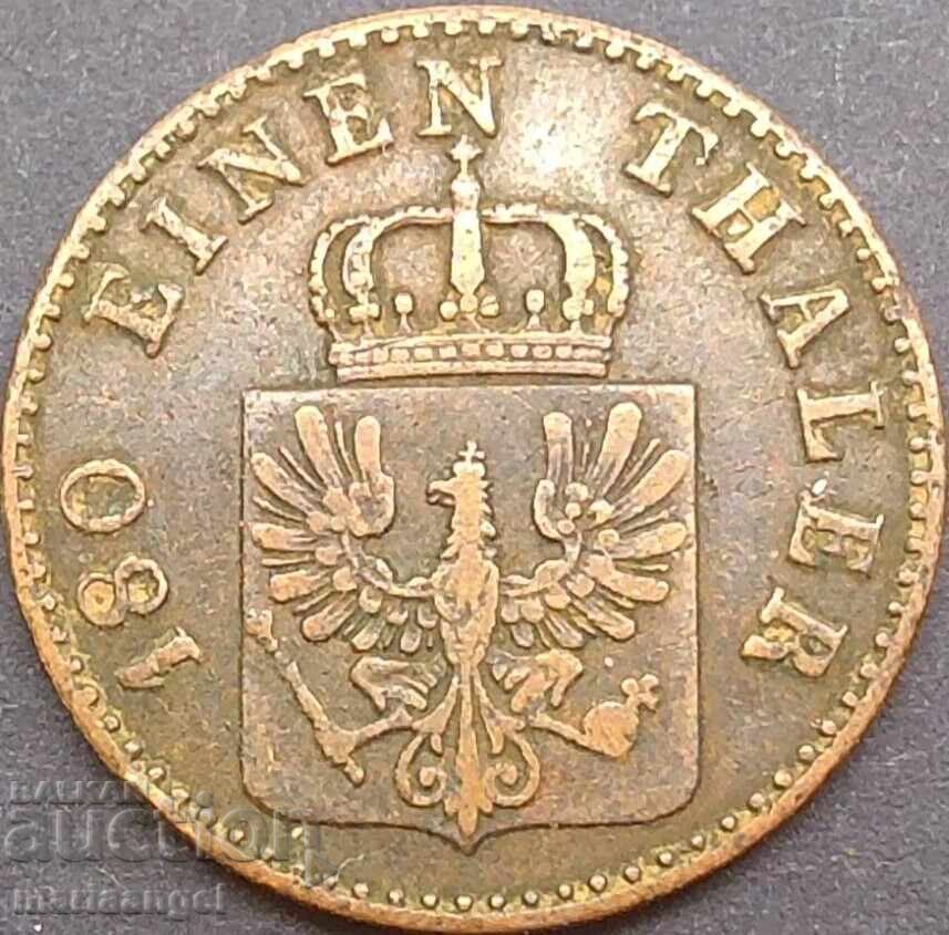 Delivery of 2 Pfennig 1853 Prussia Germany copper coin