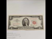 2 Δολάρια 1963Α ΗΠΑ, Κόκκινη Σφραγίδα / Τραπεζογραμμάτιο