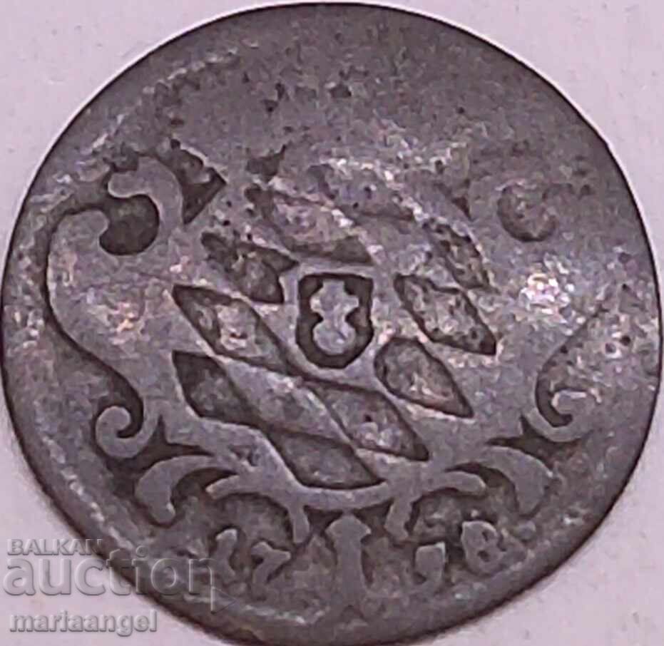 1 кройцер 1758 Бавария Германия Максимилиан Йозеф Рядка 1 кройцер 1758 Бавария Германия Максимилиан Йозеф Рядка