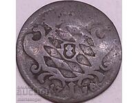 1 Kreuzer 1758 Bavaria Germany Maximilian Joseph Rare