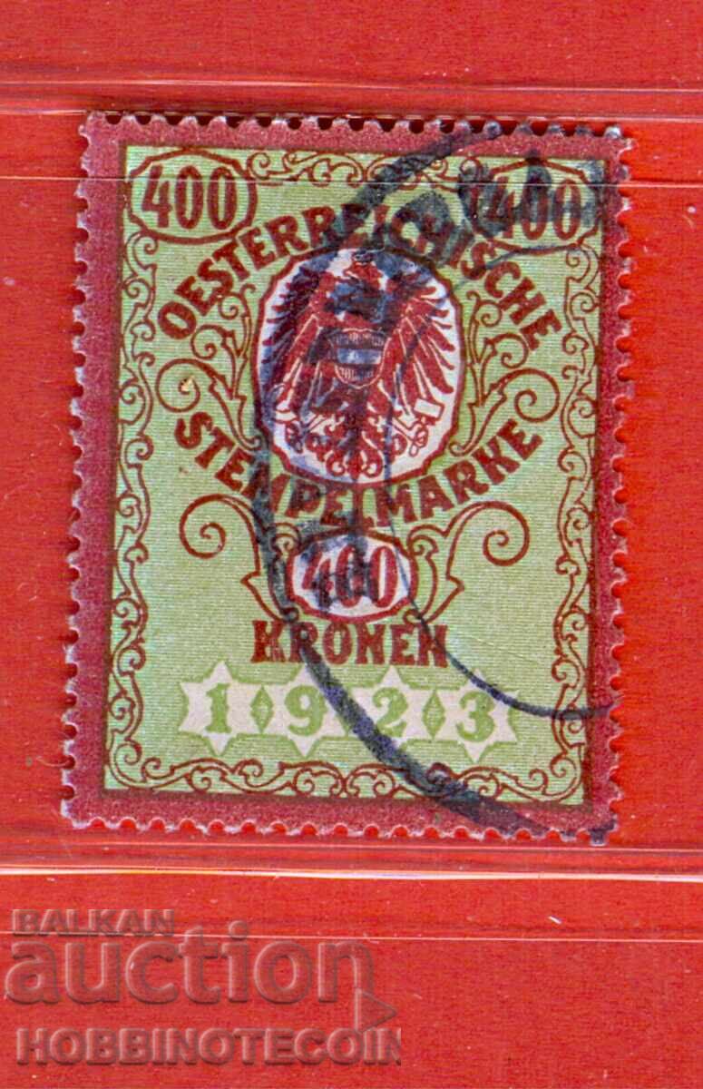 AUSTRIA - TIMBRE FISCALE - TIMBRU FISCAL 400 Coroane 1920