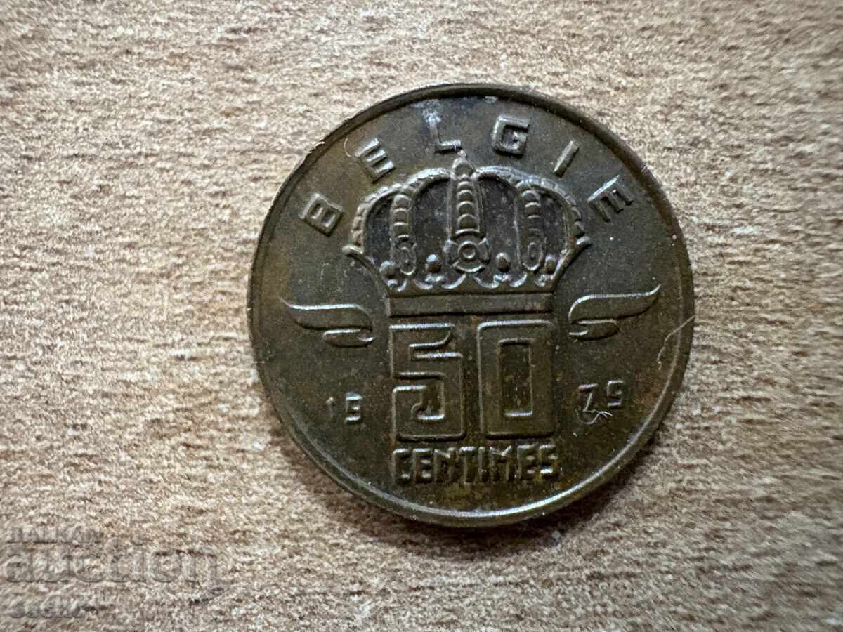 Belgia - 50 cenți (1979) - BELGIA