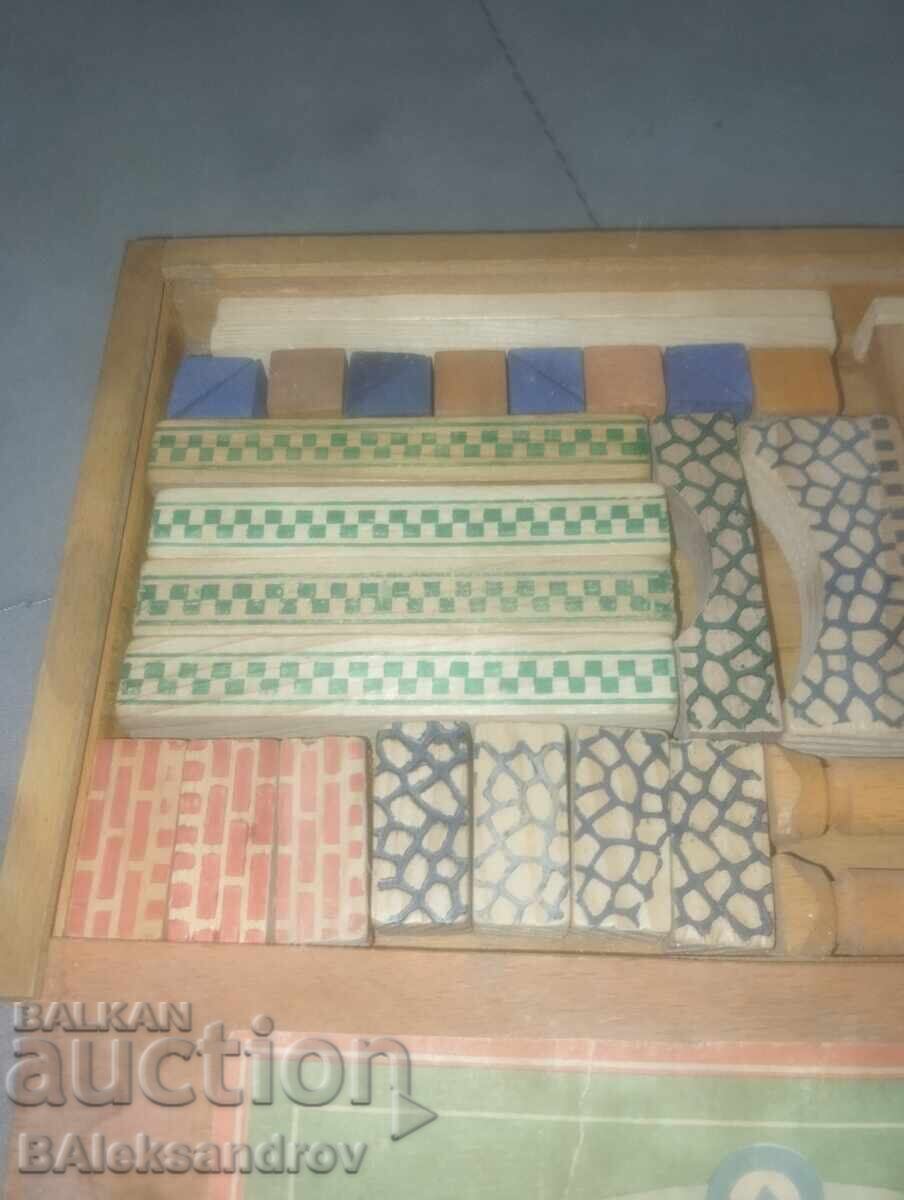 Livrarea Vechi set de construcție din lemn pentru copii