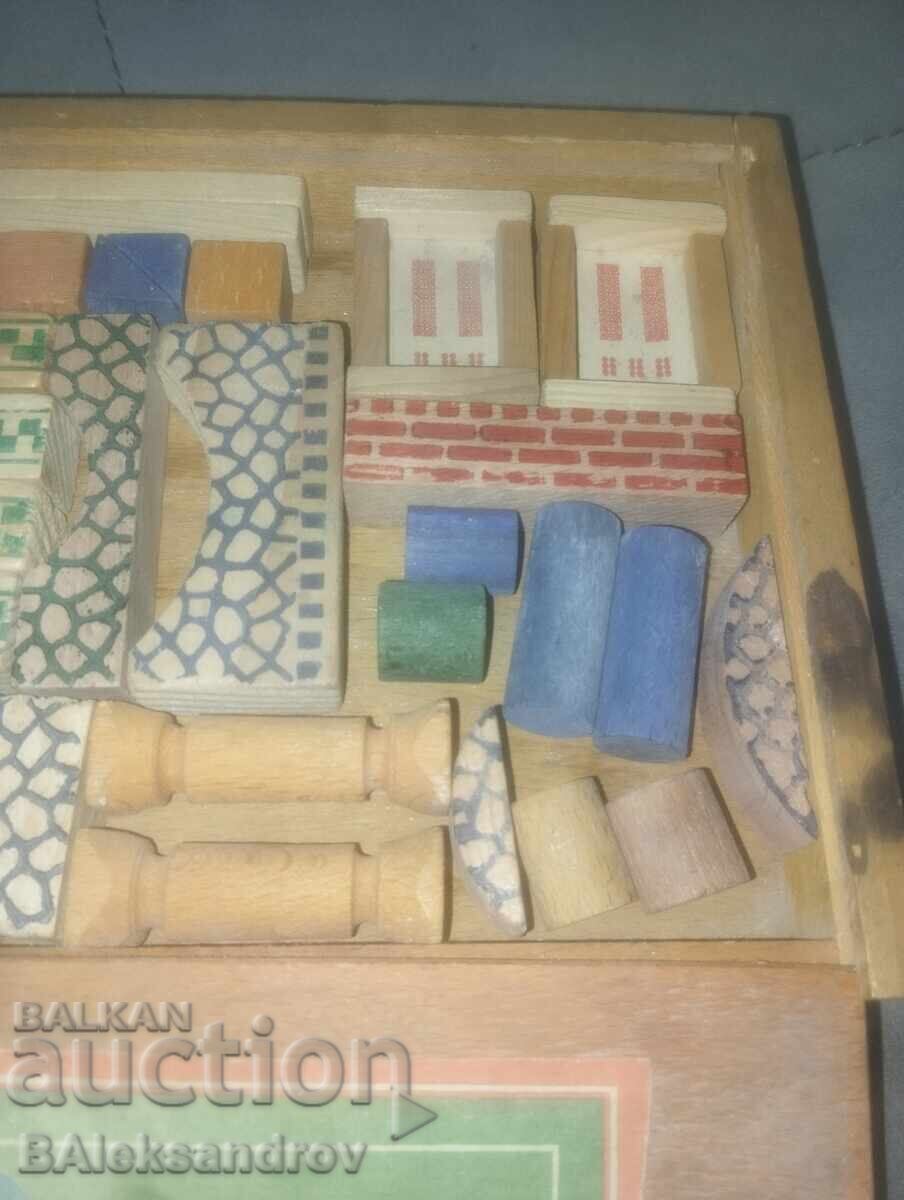 Vechi set de construcție din lemn pentru copii - 5