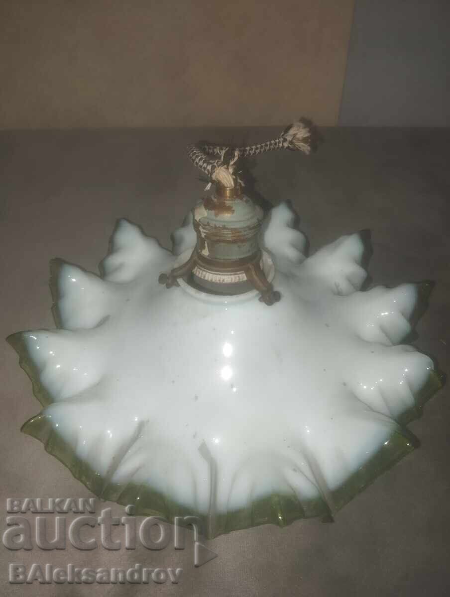 Old Art Deco single glass lamp