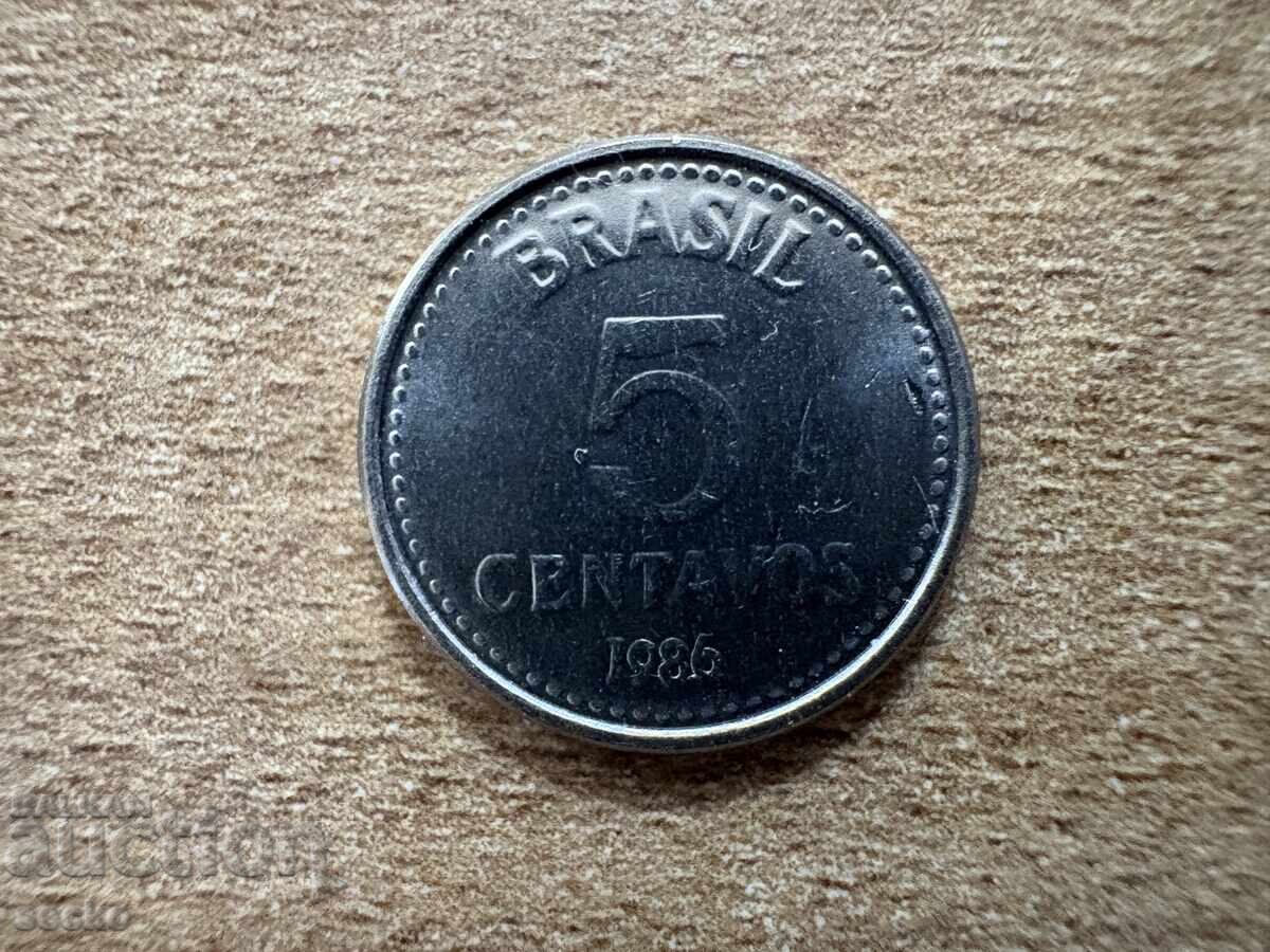 Brazilia - 5 centavos (1986)