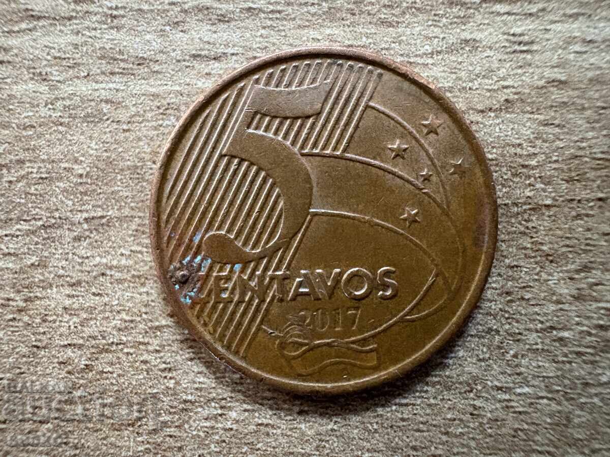 Brazil - 5 Centavos (2017)