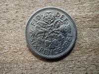 Великобритания - 6 пенса (1961)